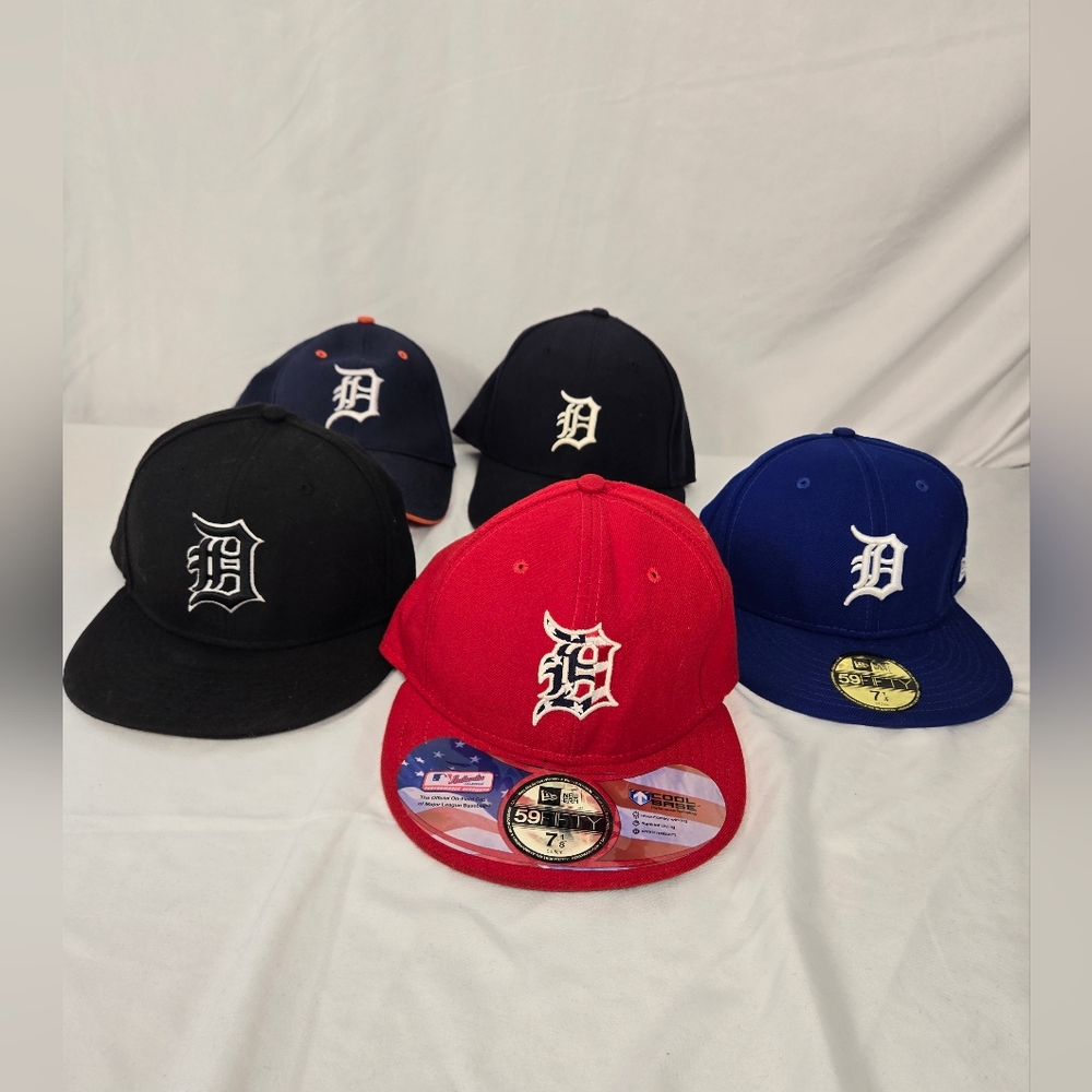 5 Detroit Ball Caps